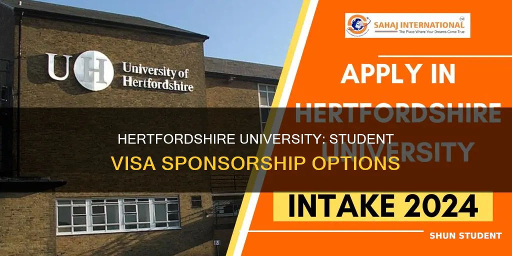can university of hertfordshire sponsor student visa