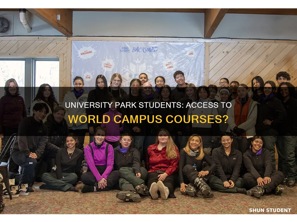 can university park students take world campus courses