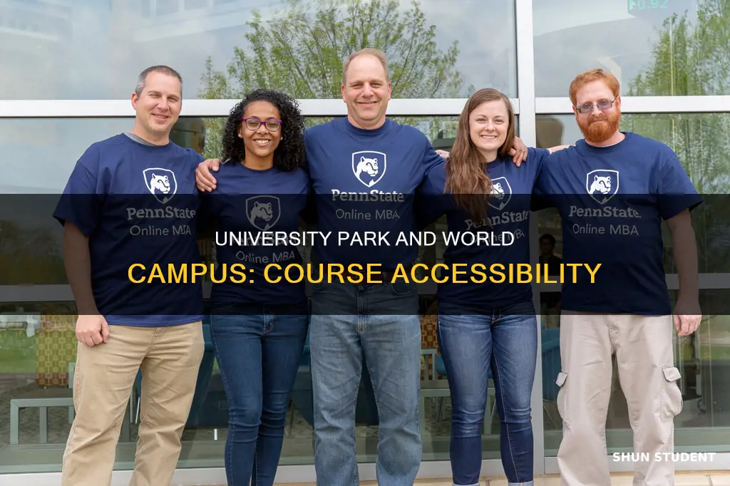 can university park students take world campus courses