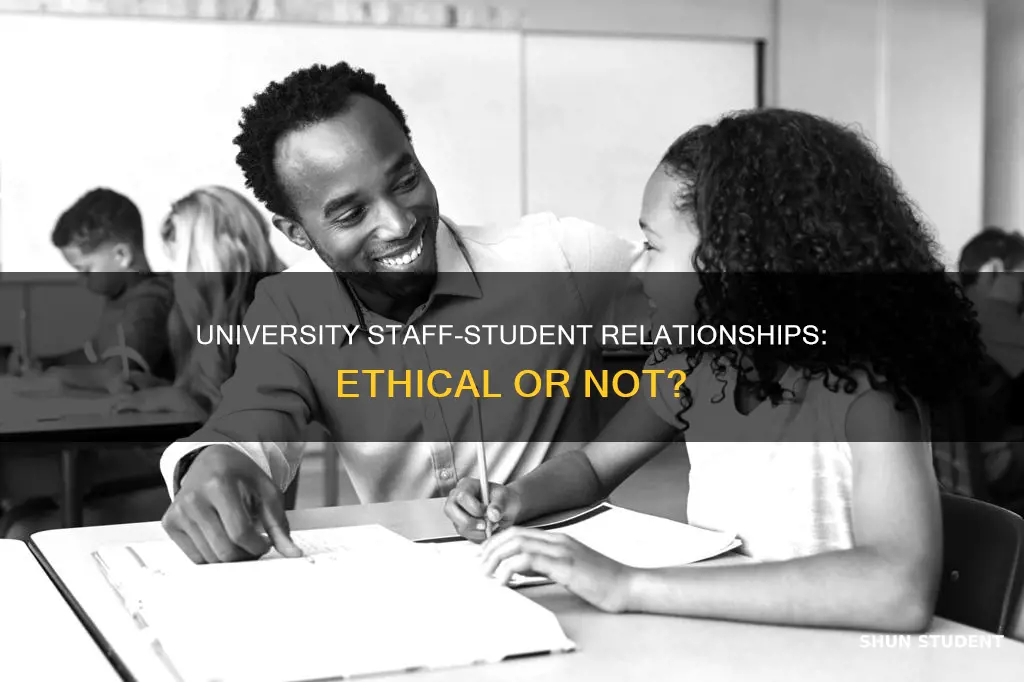 can university staff date a student