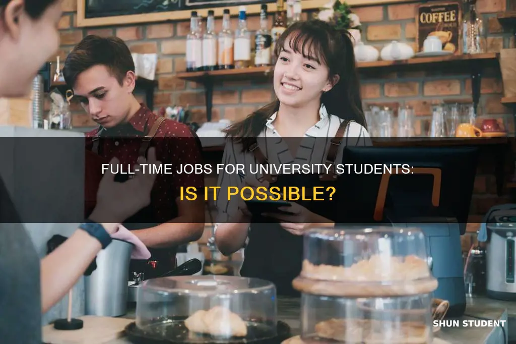 can university student do full time jobs