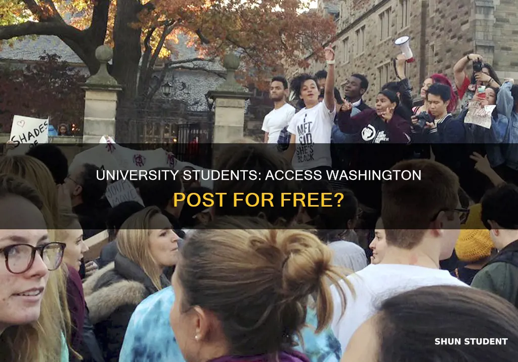 can university students access washington post for free