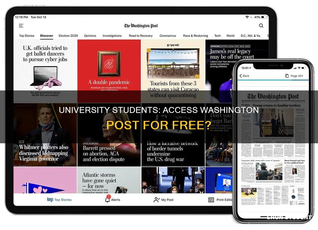 can university students access washington post for free