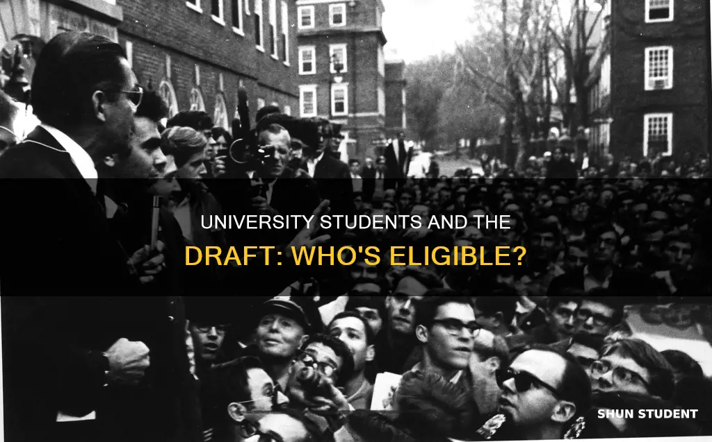 can university students be drafted