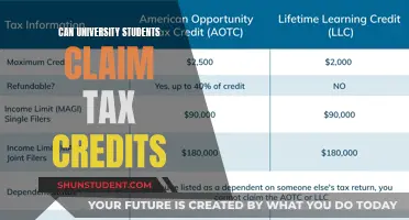 University Students: Claiming Tax Credits