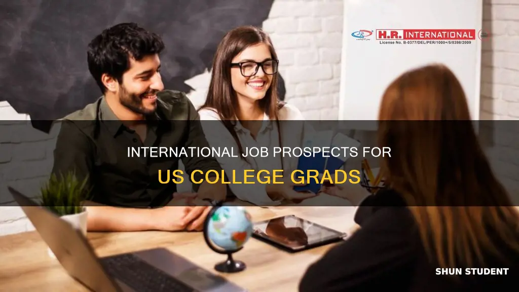 can us students get international jobs out of college