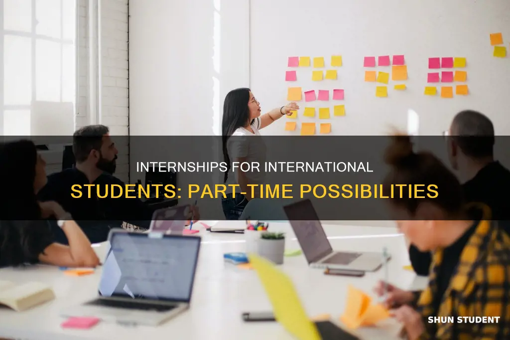 can uwashington international students do internships not doing fulltime