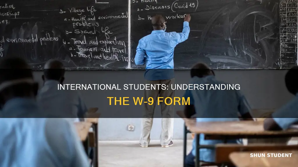 can w 9 form international student