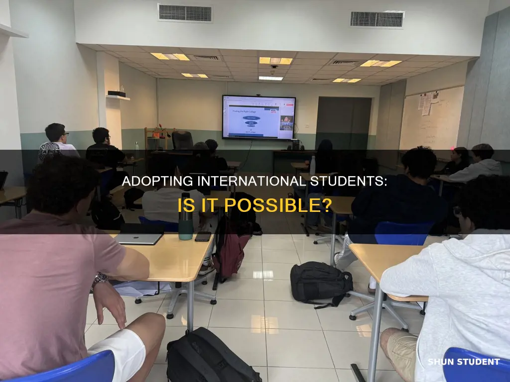 can you adopt an international student