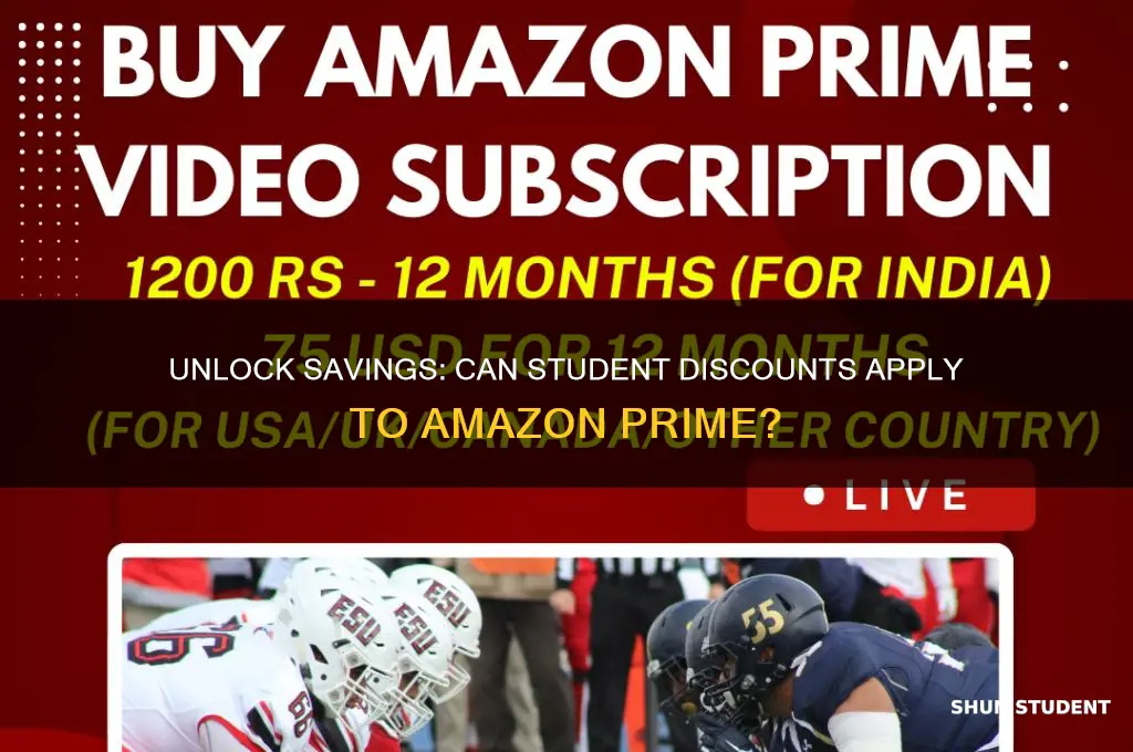 can you apply student discount to prime