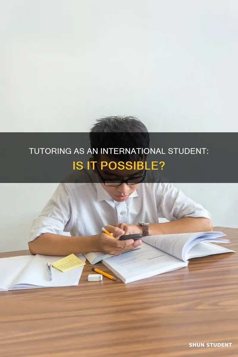 can you be a tutor as an international students