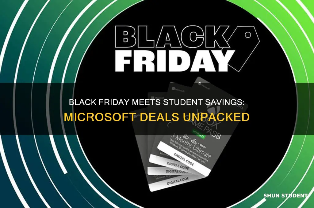 can you do black friay deal and student discount microsoft