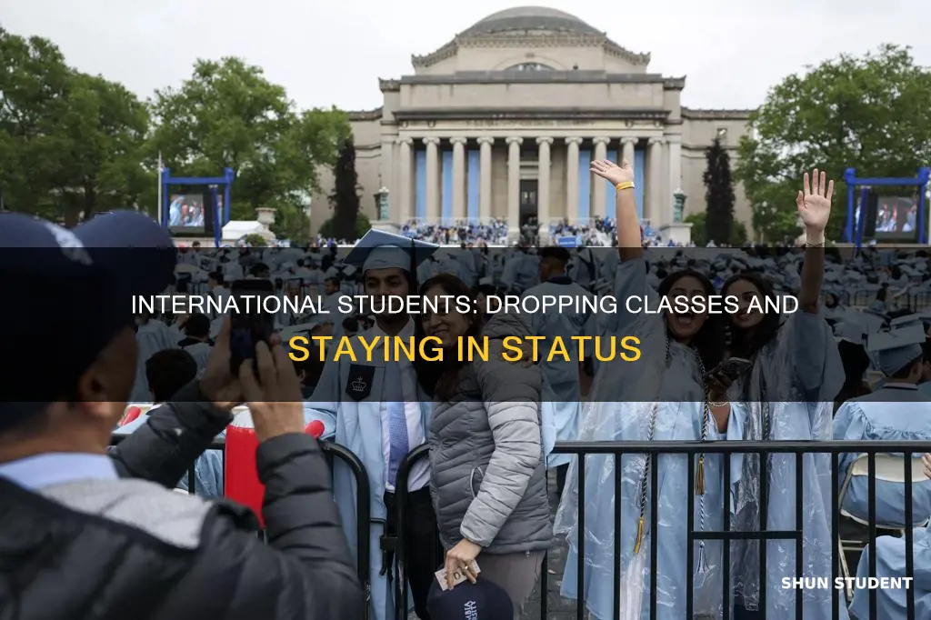 can you drop a class as an international student