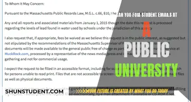 FOIA Requests: Can Student Emails Be Accessed?