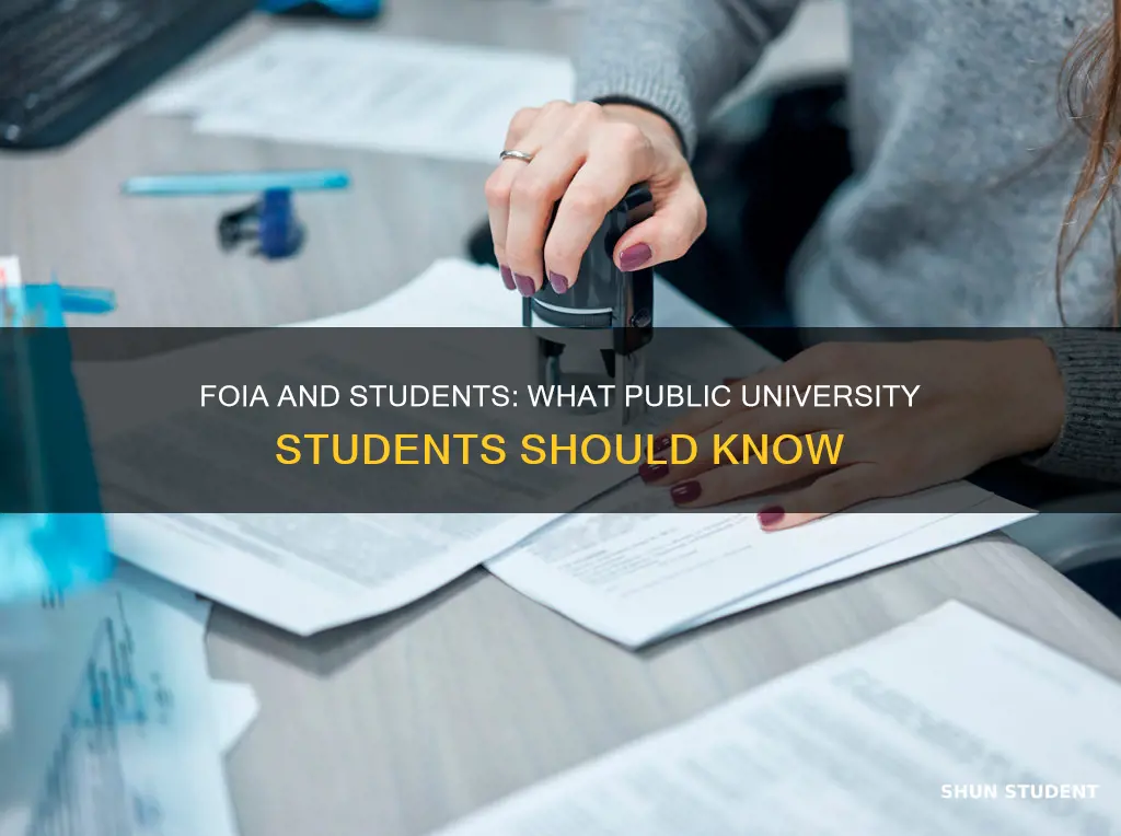 can you foia students at a public university