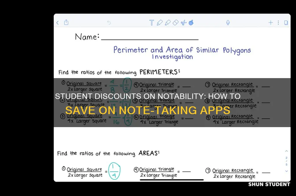 can you get a discount on notablity for students