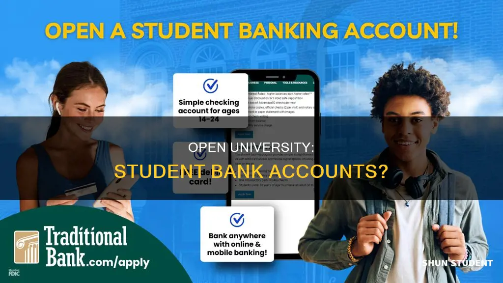 can you get a student bank account with open university