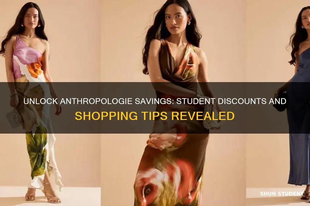 can you get a student discount on anthropologie