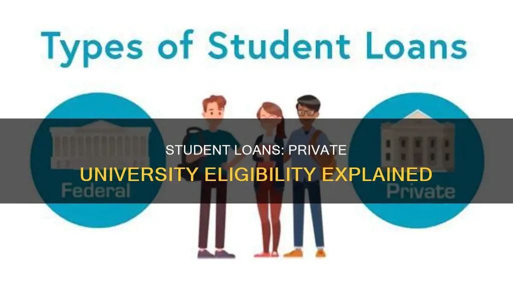 can you get a student loan for a private university