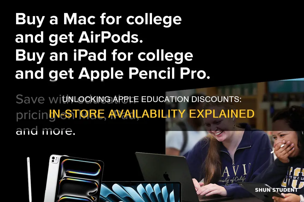 can you get apple education discount in store