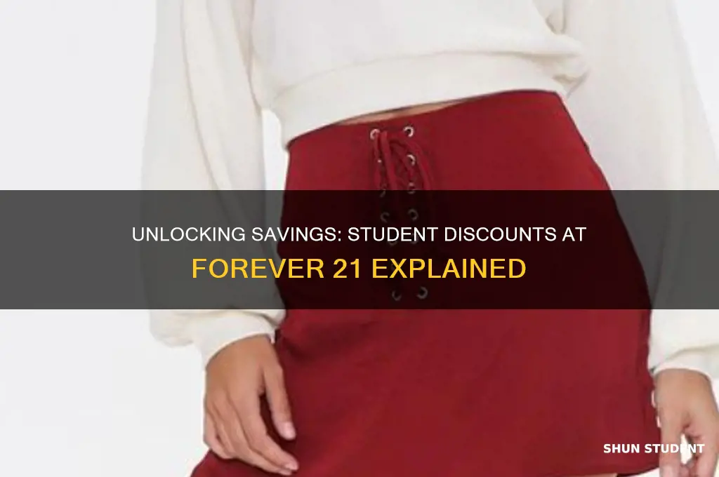 can you get student discount in forever 21