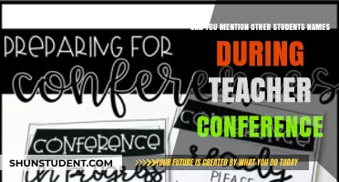 Mentioning Other Students' Names in Teacher Conferences: Etiquette and Boundaries