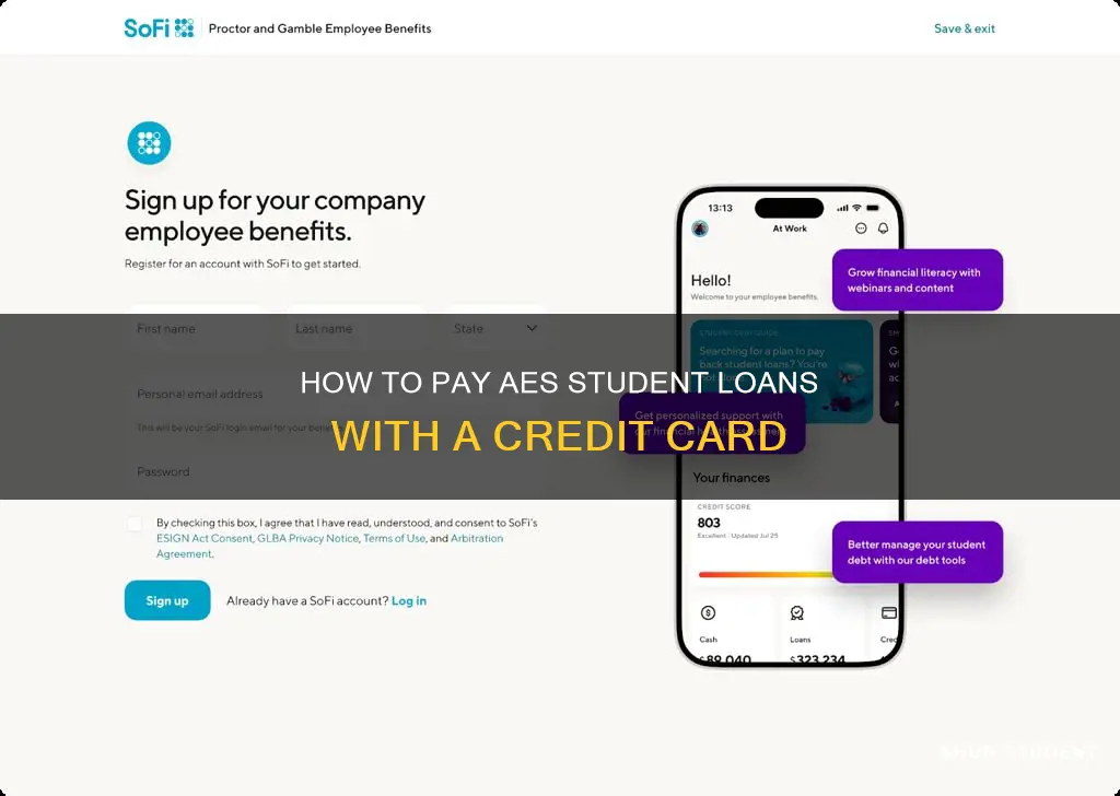 can you pay aes student loan with credit card