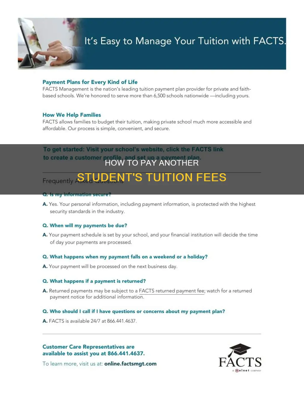 can you pay another students tuition