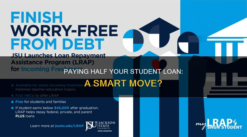can you pay back half a student loan at once
