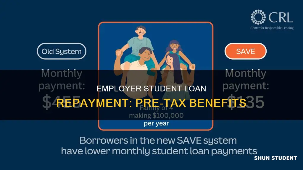 can you pay back student loans pretax through employer