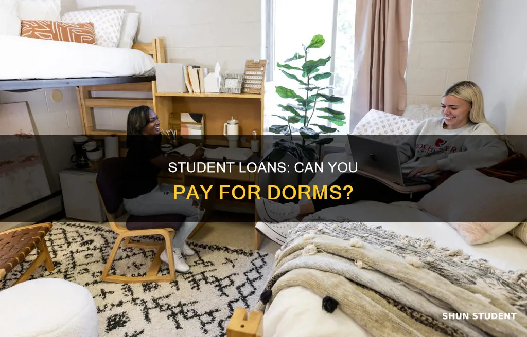 can you pay for a dorm with student loans