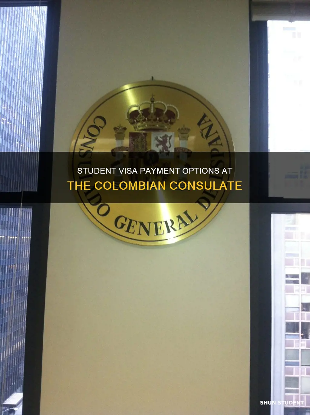 can you pay for student visa in colomian consulate