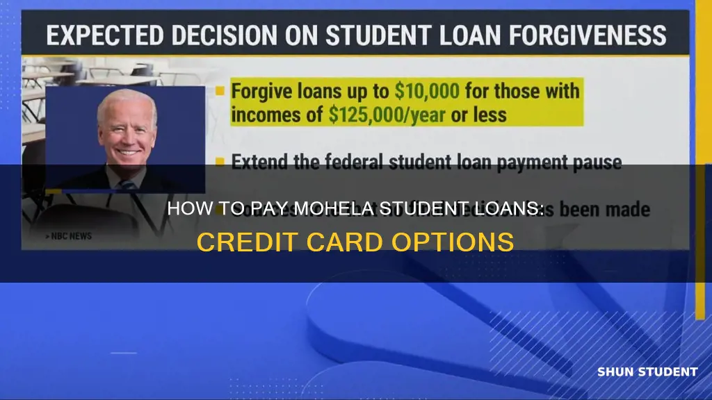 can you pay mohela student loans with a credit card
