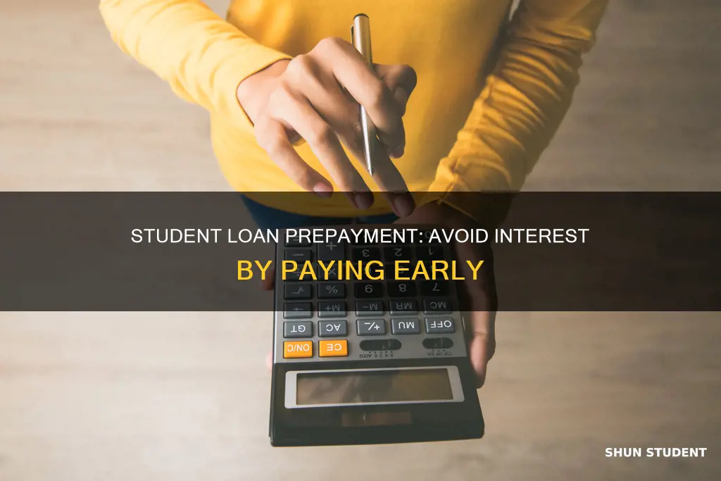 can you pay off a student loan early without interest