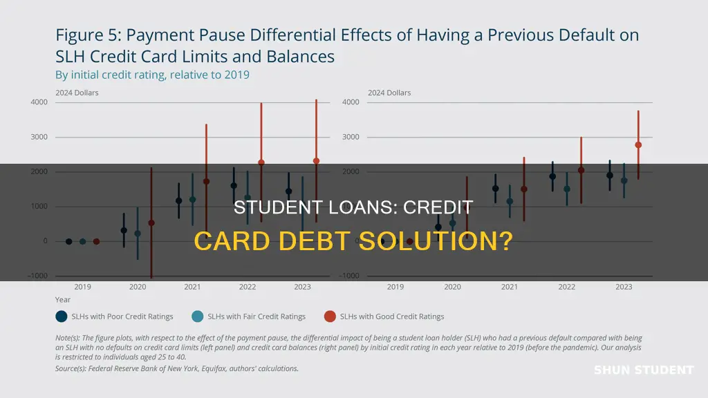 can you pay off credit card debt with student loans