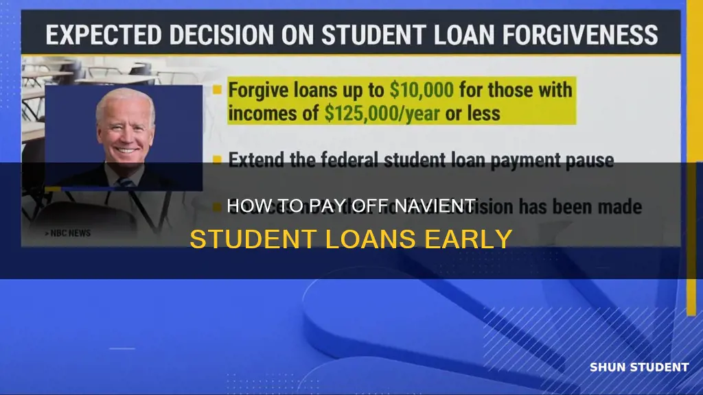 can you pay off navient student loans early