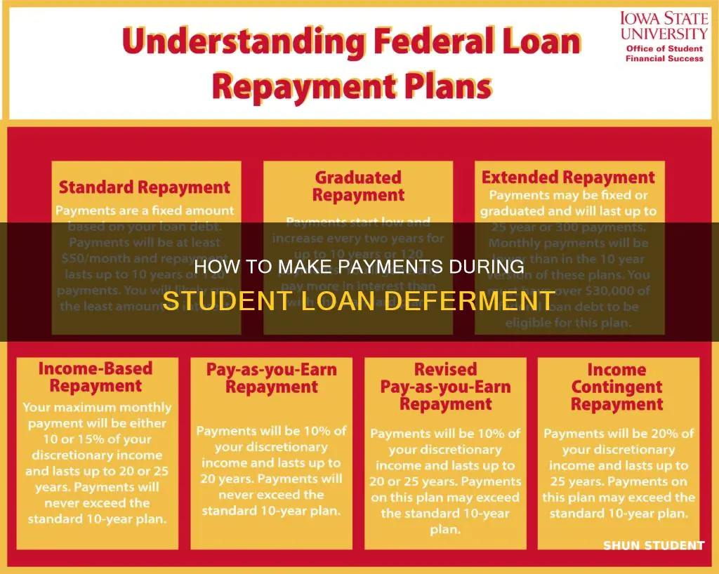 can you pay on student loans while in deferment