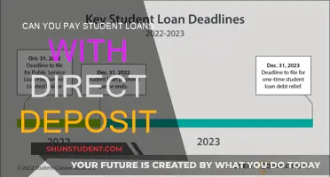 Direct Deposit Student Loan Payment: Is It Possible?