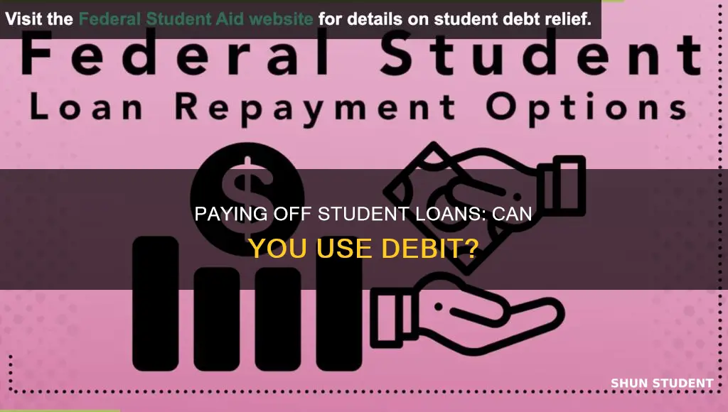 can you pay your student loan with a debit card