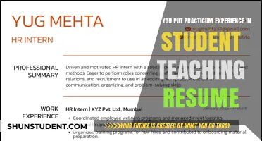 Highlighting Practicum Experience in Your Student Teaching Resume: Tips and Tricks