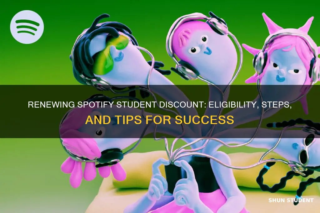 can you renew spotify student discount