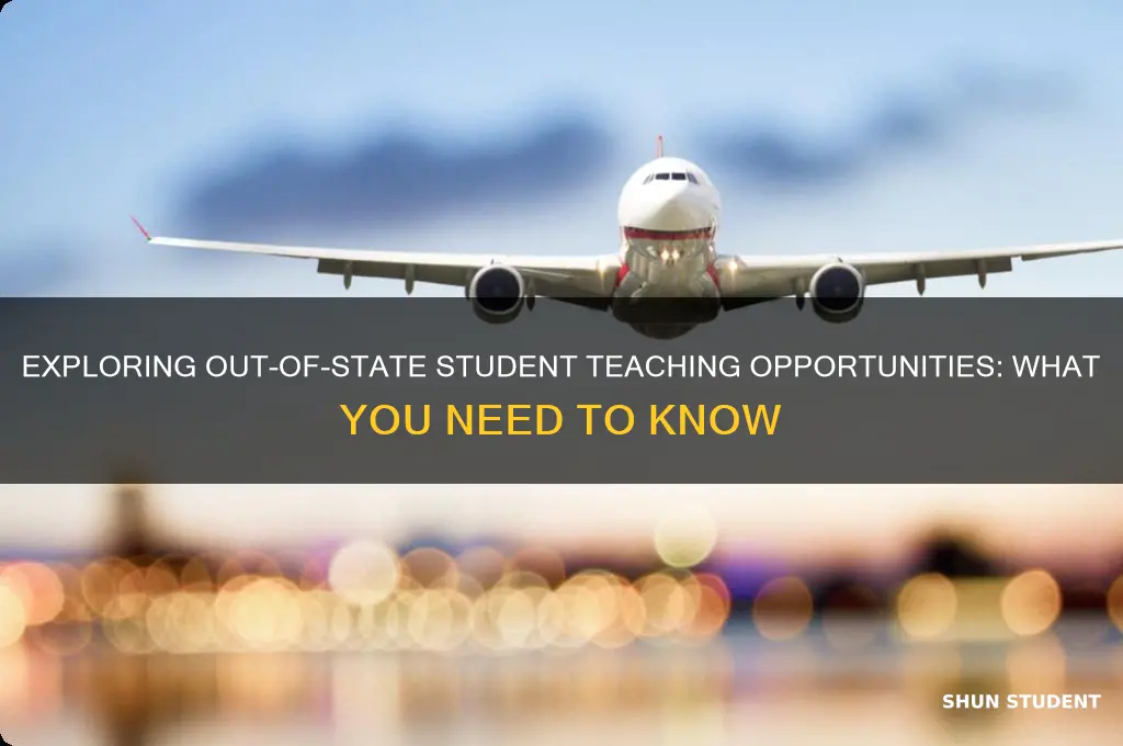 can you student teach out of state