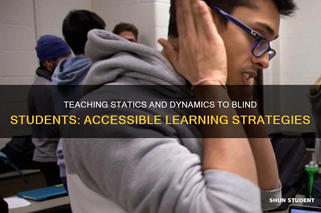 can you teach statics and dynamics to blind students