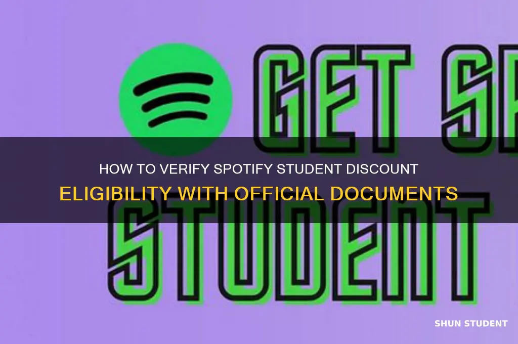 can you trick spotify student discount with documents