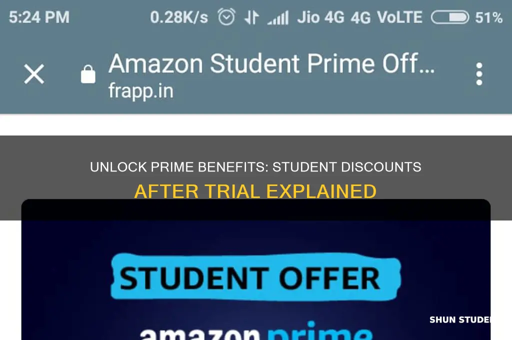 can you try prime and then get a student discount