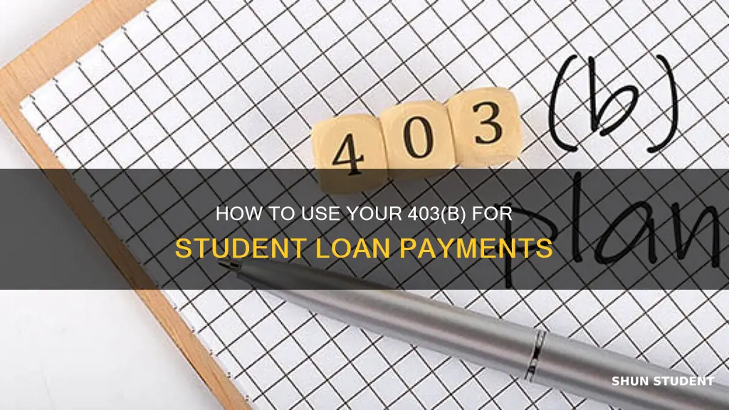 can you use 403b to pay student loans