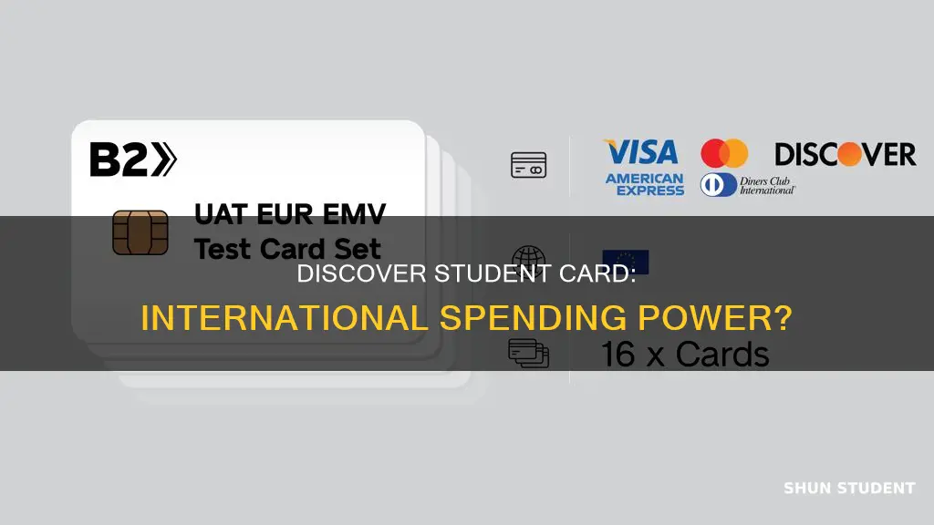 can you use discover student card internationally