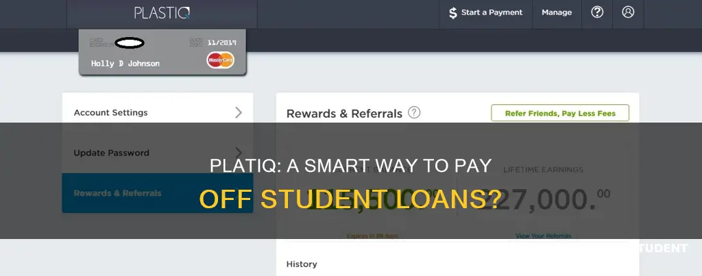 can you use platiq to pay student loans