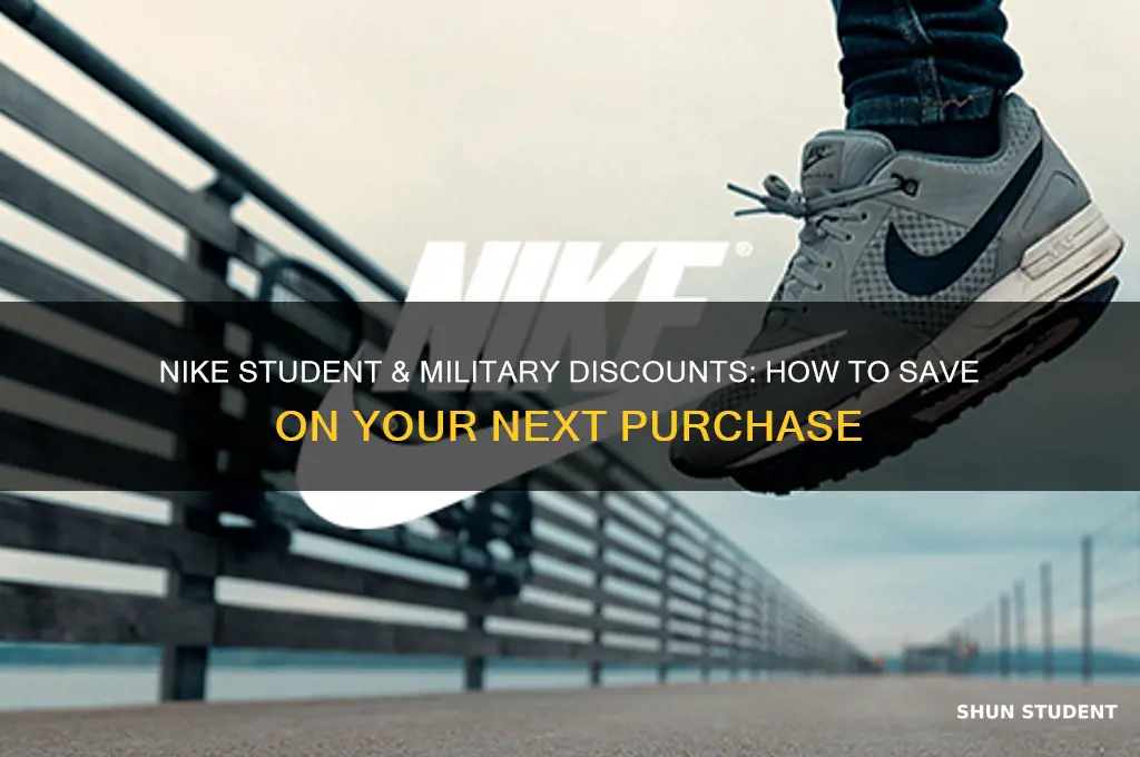can you use the student and military discount nike