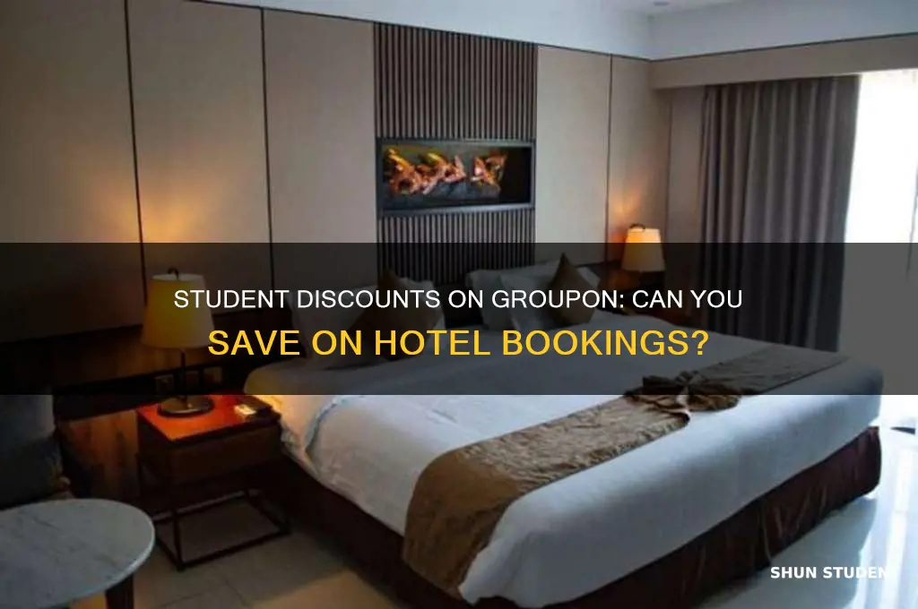 can you use the student discount on groupon for hotels